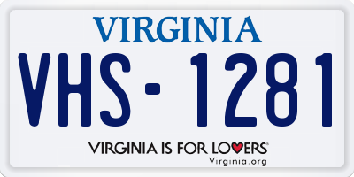 VA license plate VHS1281