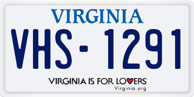 VA license plate VHS1291