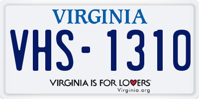 VA license plate VHS1310
