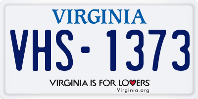 VA license plate VHS1373