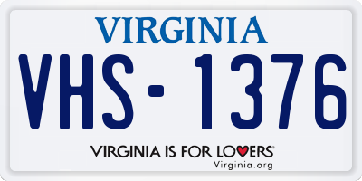 VA license plate VHS1376