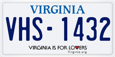 VA license plate VHS1432