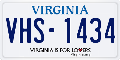 VA license plate VHS1434