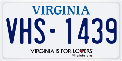 VA license plate VHS1439