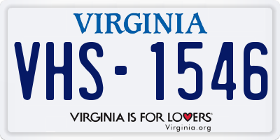 VA license plate VHS1546