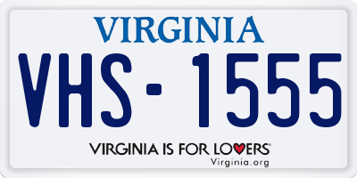 VA license plate VHS1555
