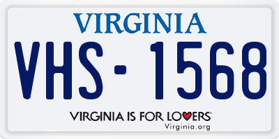 VA license plate VHS1568