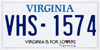 VA license plate VHS1574