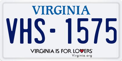 VA license plate VHS1575