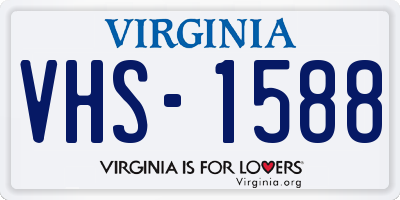 VA license plate VHS1588