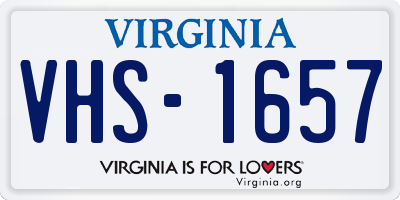 VA license plate VHS1657
