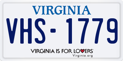 VA license plate VHS1779