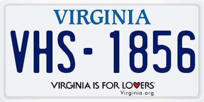 VA license plate VHS1856