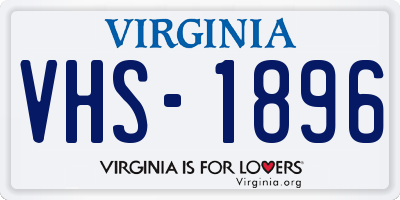 VA license plate VHS1896