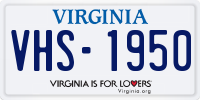 VA license plate VHS1950