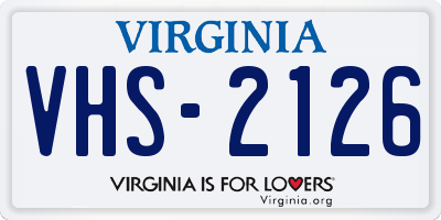VA license plate VHS2126