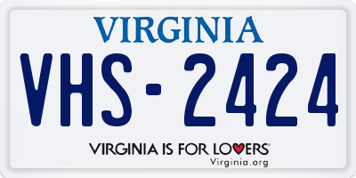 VA license plate VHS2424