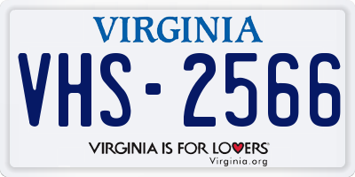 VA license plate VHS2566