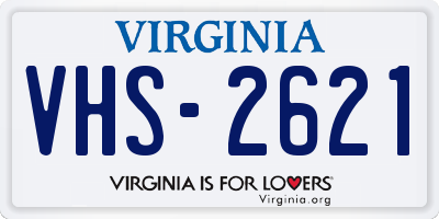 VA license plate VHS2621