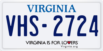 VA license plate VHS2724