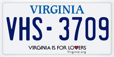 VA license plate VHS3709