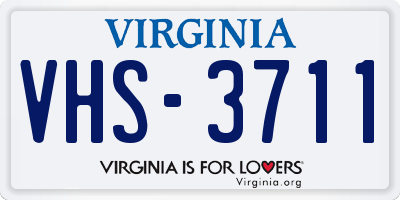 VA license plate VHS3711