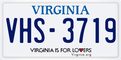 VA license plate VHS3719