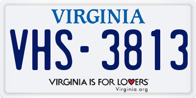 VA license plate VHS3813
