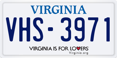 VA license plate VHS3971