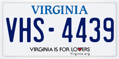 VA license plate VHS4439