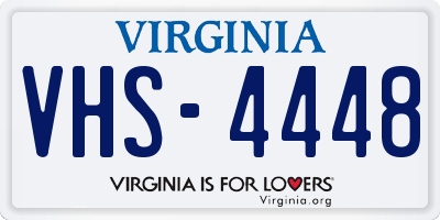 VA license plate VHS4448