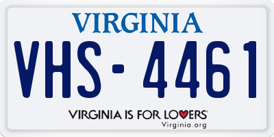 VA license plate VHS4461