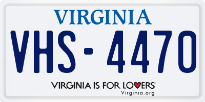 VA license plate VHS4470