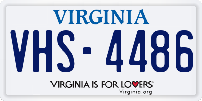 VA license plate VHS4486