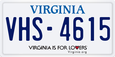 VA license plate VHS4615