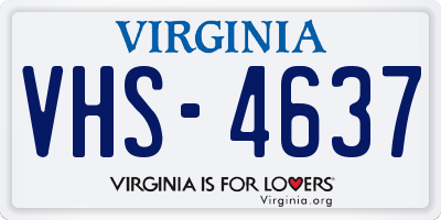 VA license plate VHS4637