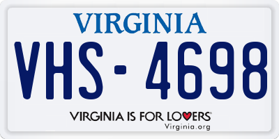 VA license plate VHS4698