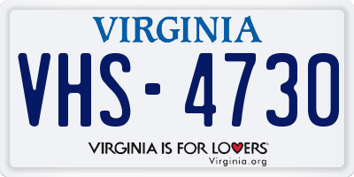 VA license plate VHS4730