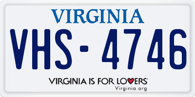 VA license plate VHS4746