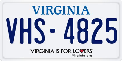 VA license plate VHS4825
