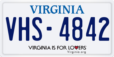 VA license plate VHS4842