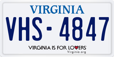 VA license plate VHS4847