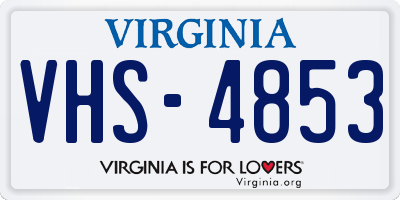 VA license plate VHS4853