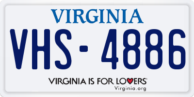 VA license plate VHS4886