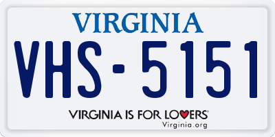 VA license plate VHS5151