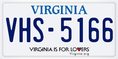 VA license plate VHS5166