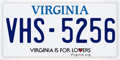 VA license plate VHS5256