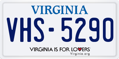 VA license plate VHS5290