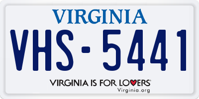 VA license plate VHS5441