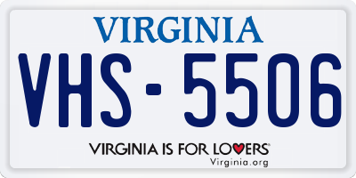 VA license plate VHS5506